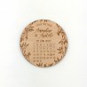 Magnet en bois - Calendrier