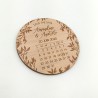 Magnet en bois - Calendrier