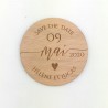 Magnet en bois - Coeur