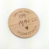 Magnet en bois - Coeur