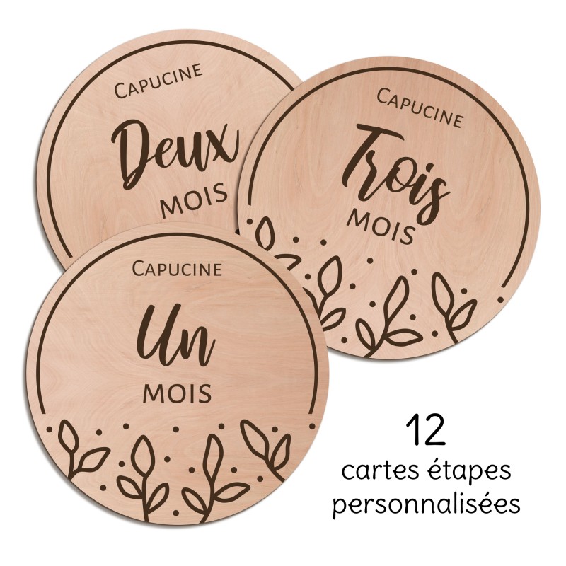 L'être ozanne - Carte étape bébé - Cadeau de naissance - Poppiz Fab