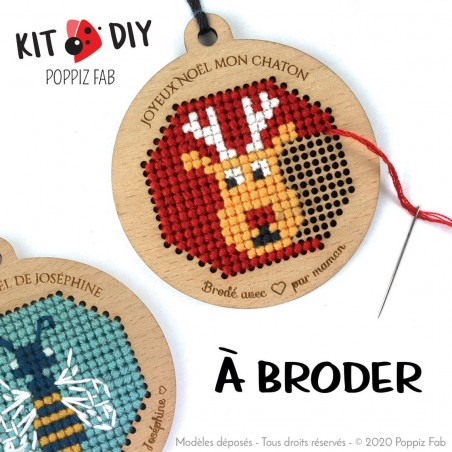 boule noël à broder boule noël à broder