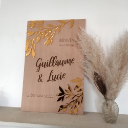 panneau mariage personnalisé