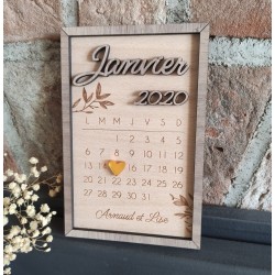 cadeau saint valentin cadre calendrier