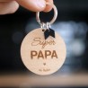 Porte-clés personnalisé - Super Papa