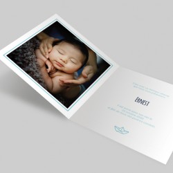 faire part de naissance 4 pages avec photo