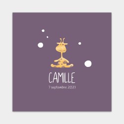 faire part de naissance girafe original