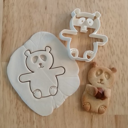 emporte pièce panda noisette