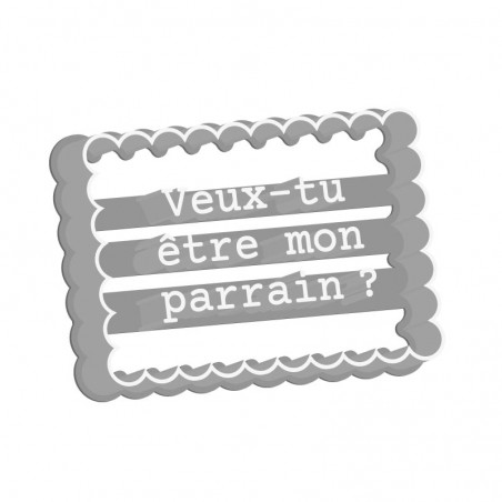 Veux-tu être mon parrain ? - Emporte-pièces naissance